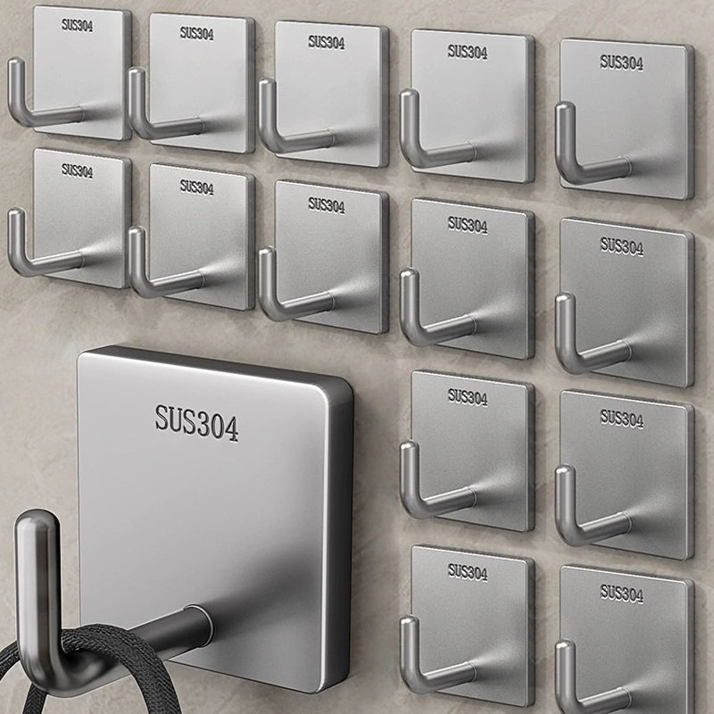 Kitchen Appliances Shelves - Gancho Adesivo de Aço Inoxidável Reforçado