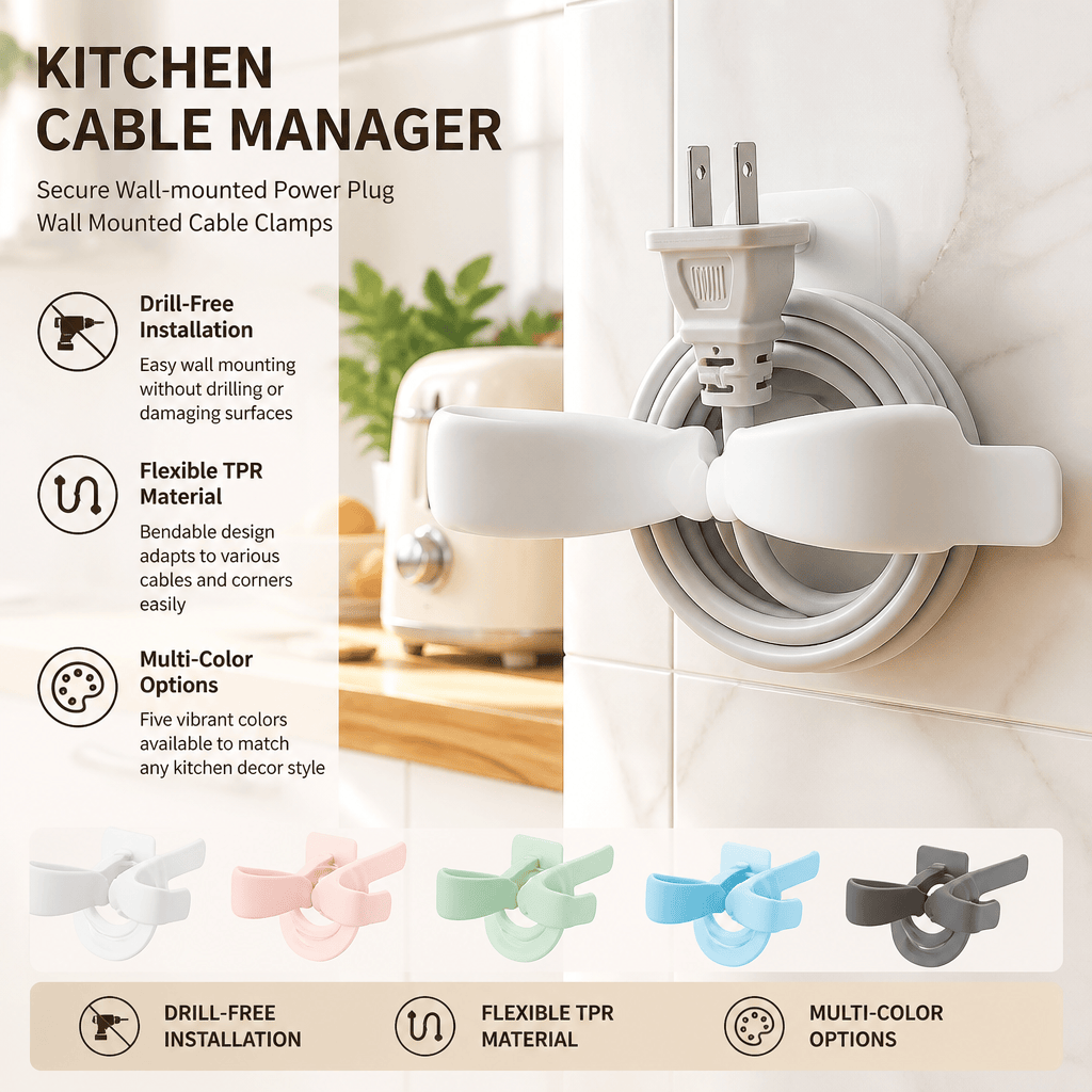 Kitchen Appliances Rental - Organizador de Cabos para Cozinha: Clipes