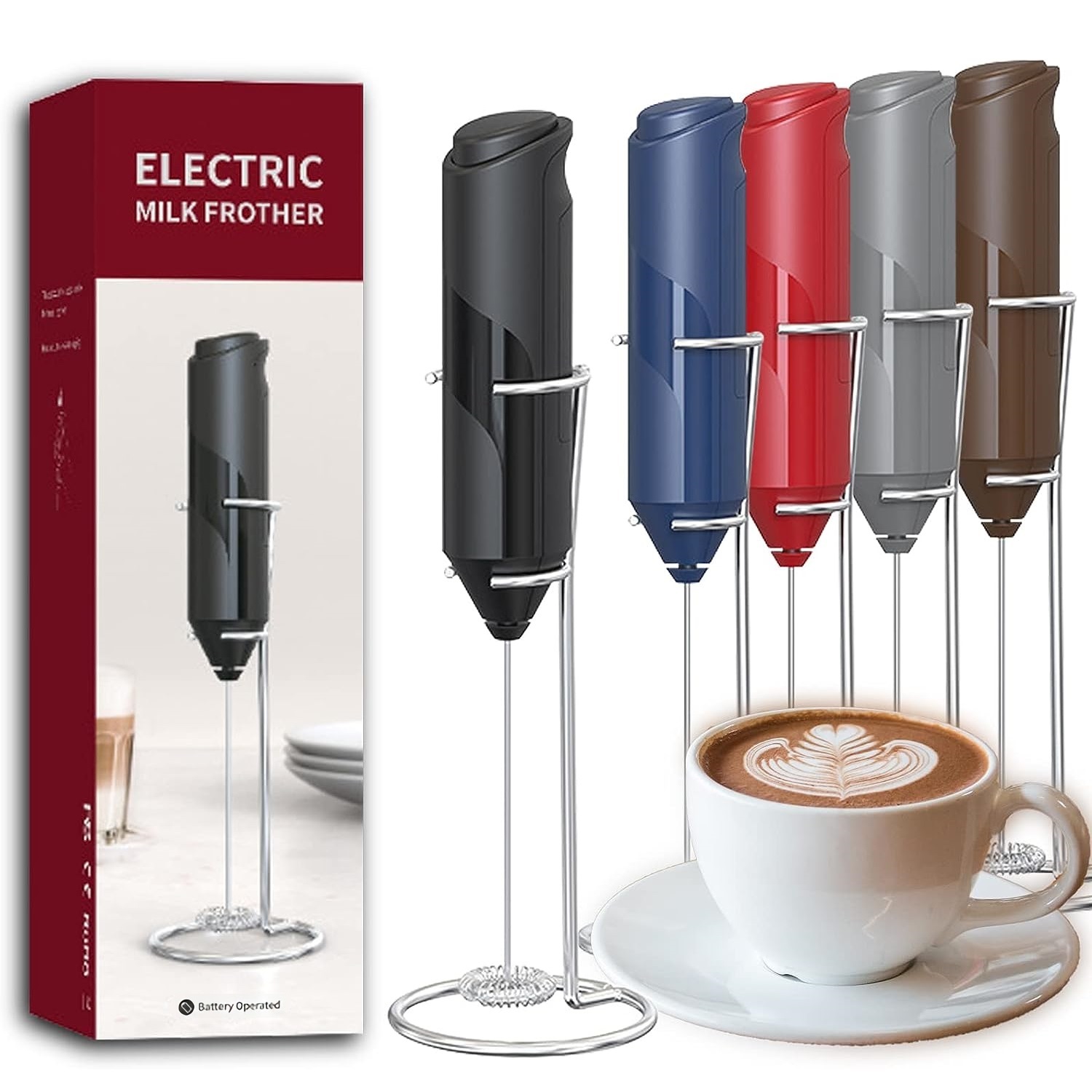 Hand Mixer Electric - Espumador de leite elétrica máquina de