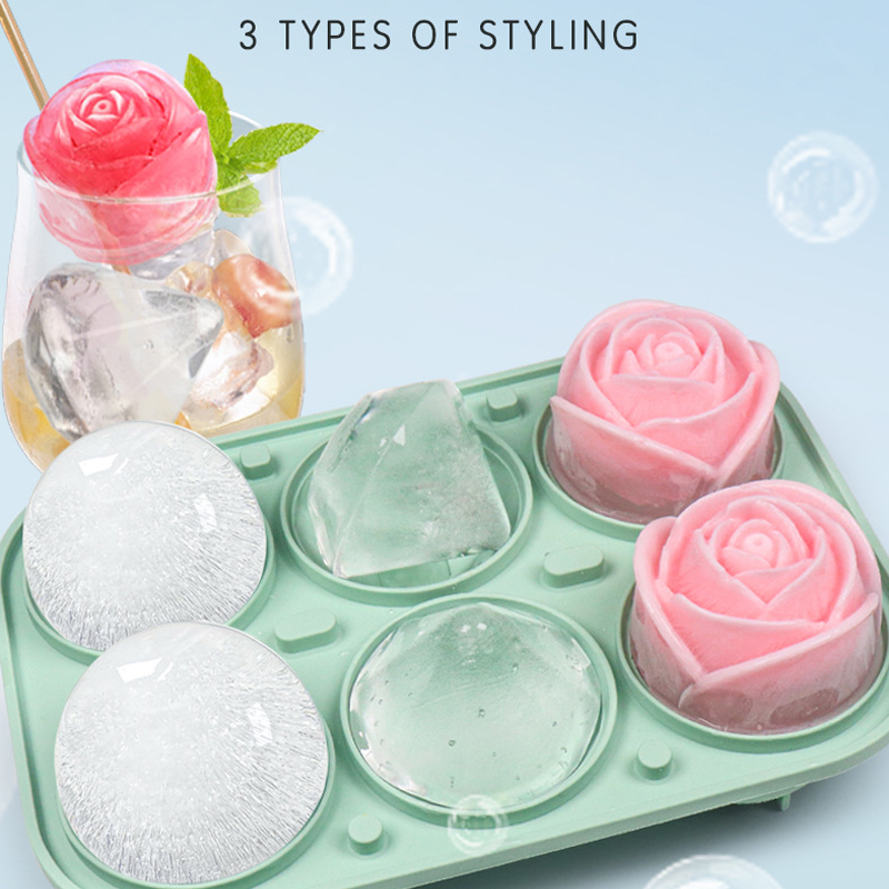 Kitchen Appliances Shelves - 3d rosa diamante redondo moldes de