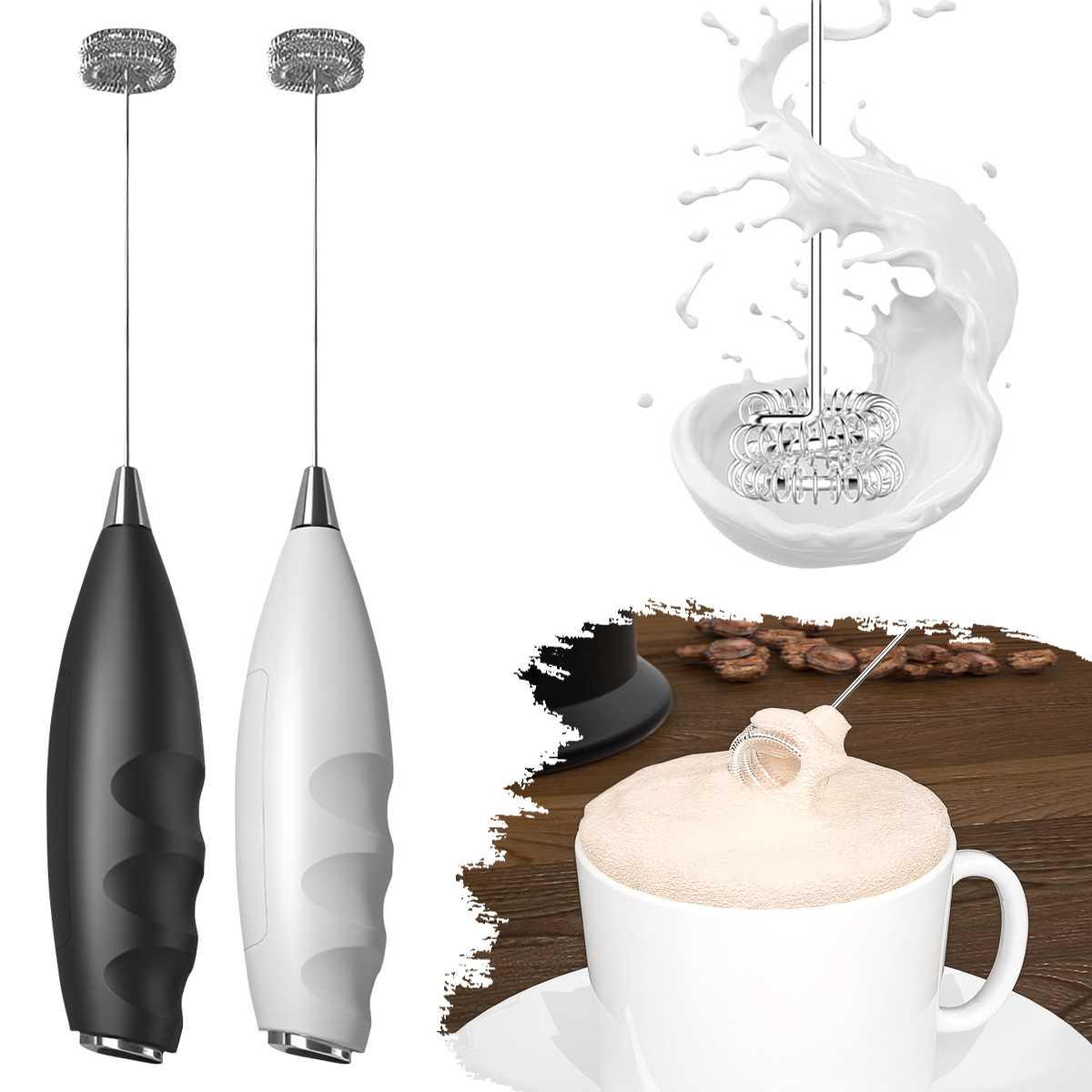 Kitchen Appliances Electronics - Batedor Elétrico de Leite para Café,