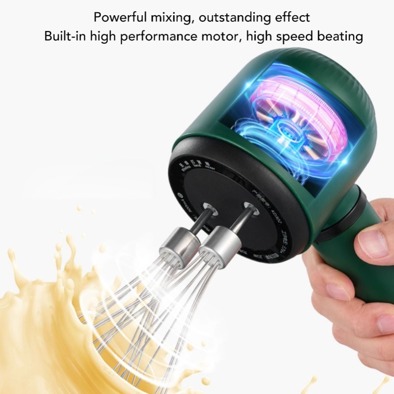 Hand Mixer Electric - Batedor Elétrico Portátil Sem Fio 1200mAh