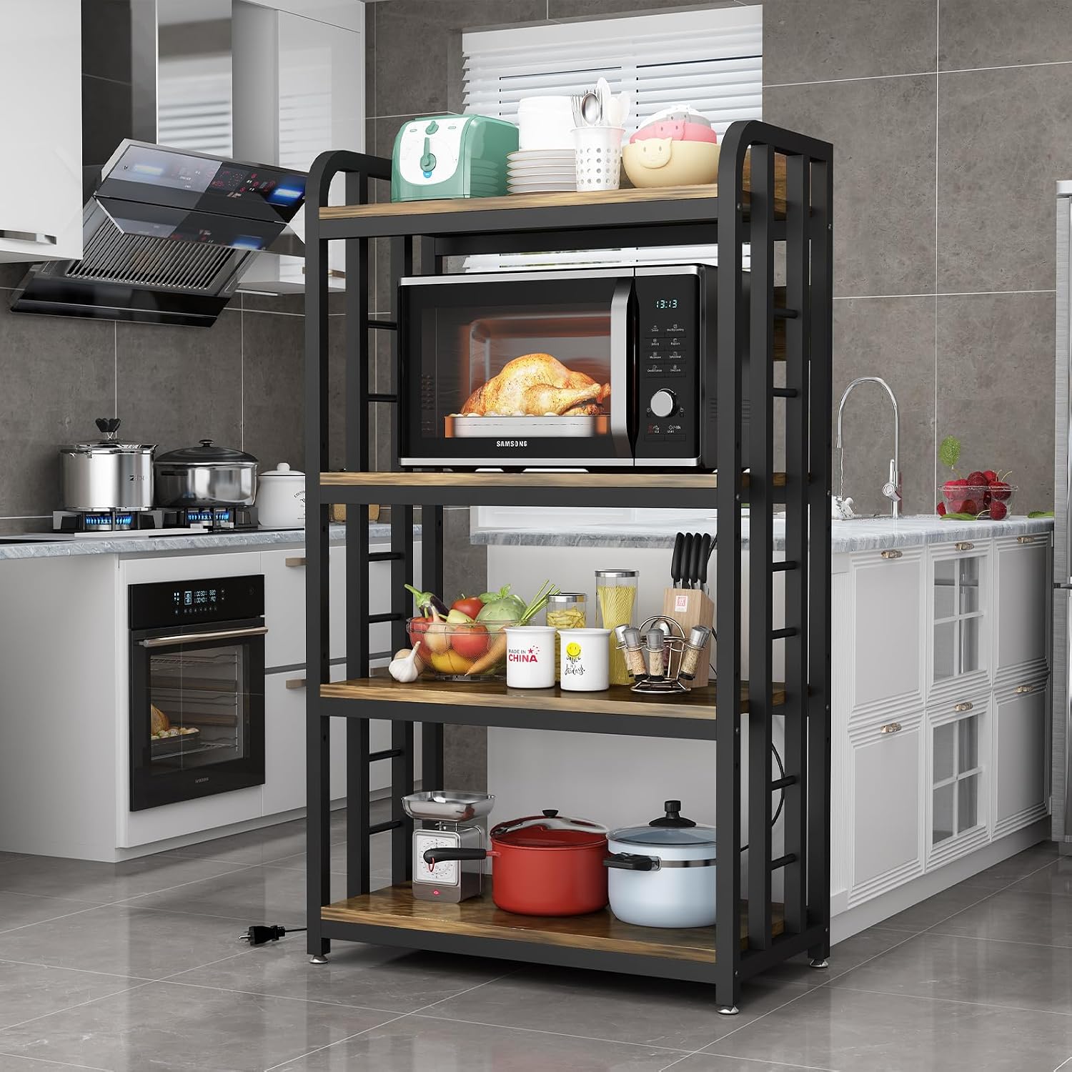 Estante de Cozinha de 4 Níveis - Kitchen Appliances Storage avaliação e preço