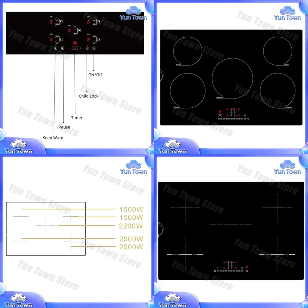 Fogão Elétrico de 5 Bocas para - Kitchen Appliances Price avaliação e preço