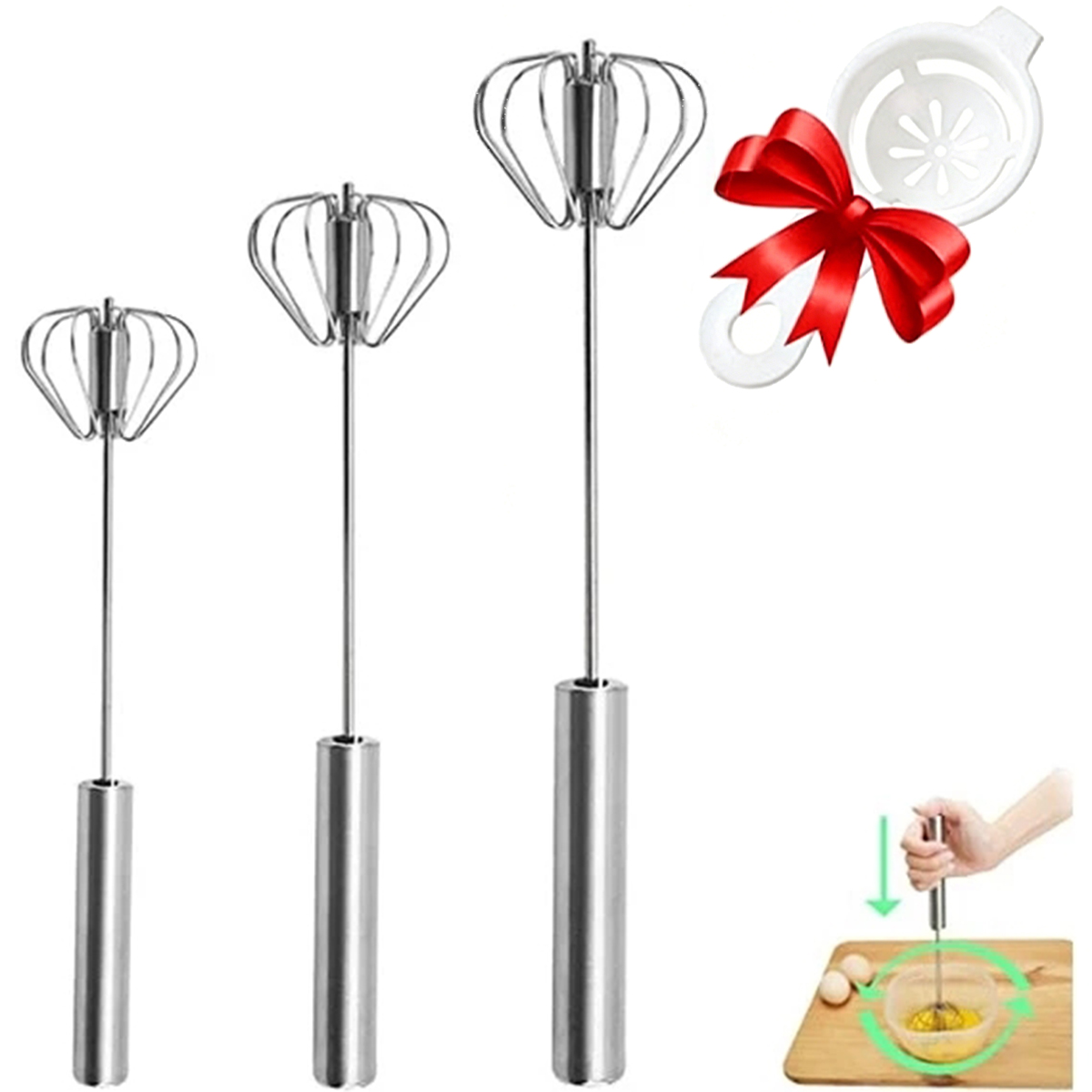 Batedor de Ovos de Aço Inoxidá - Kitchen Appliances Electronics avaliação e preço